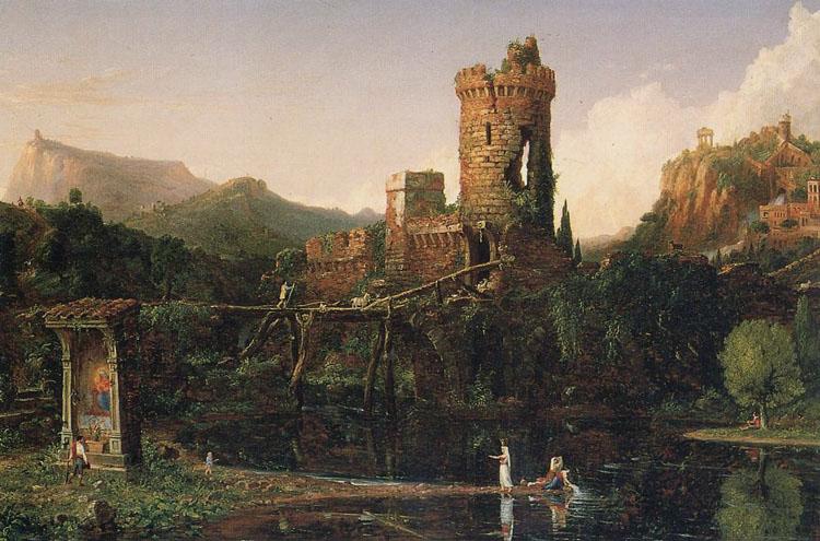Thomas Cole Landscape Composition:Italian Scenery (mk13) France oil painting art